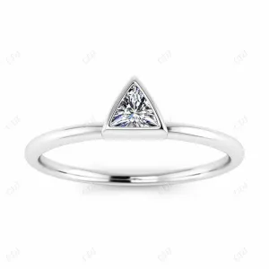 0.15CTW Triangle Diamond Solitaire Engagement Ring