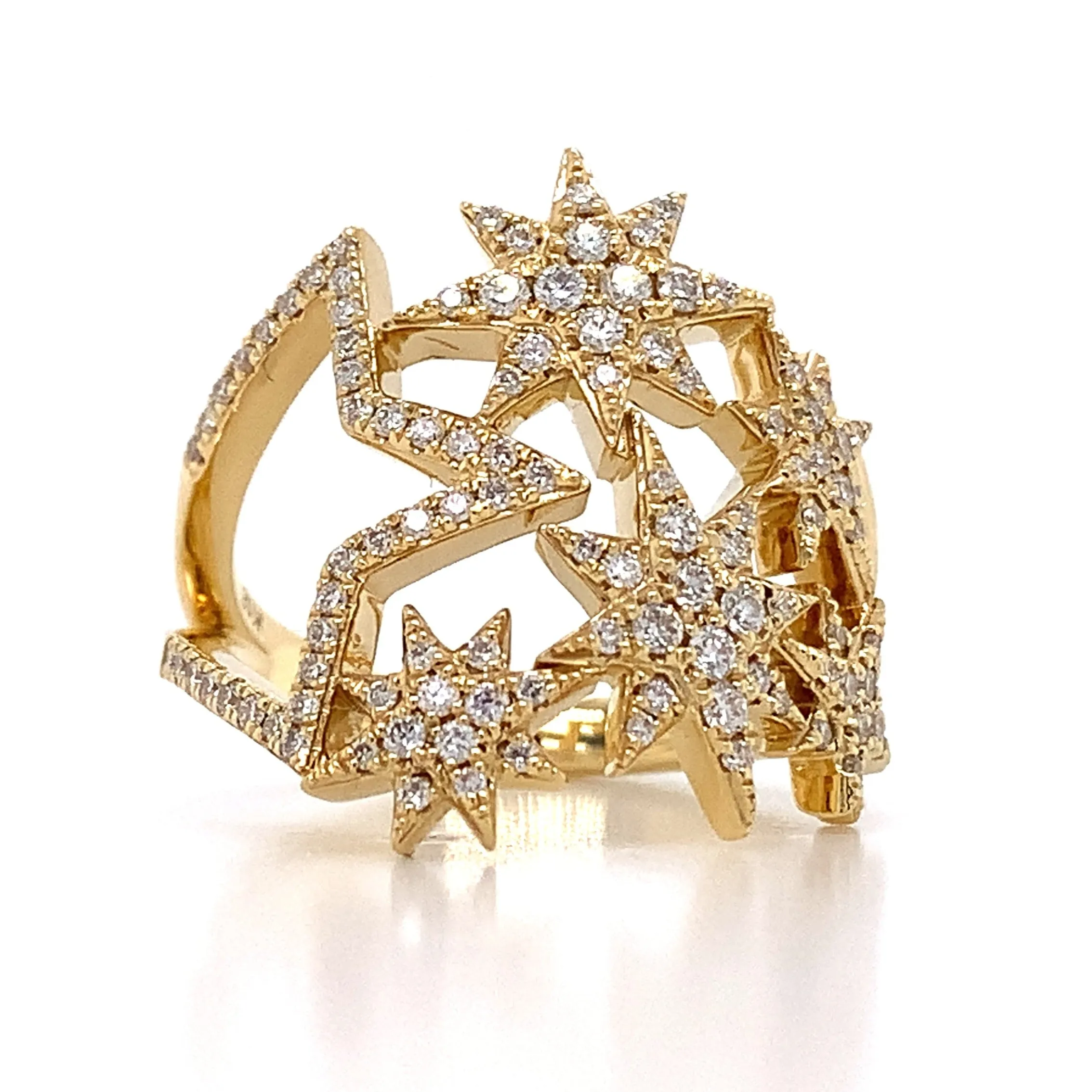 0.50ctw Ladies Fancy Venus Star Diamond Cocktail Ring