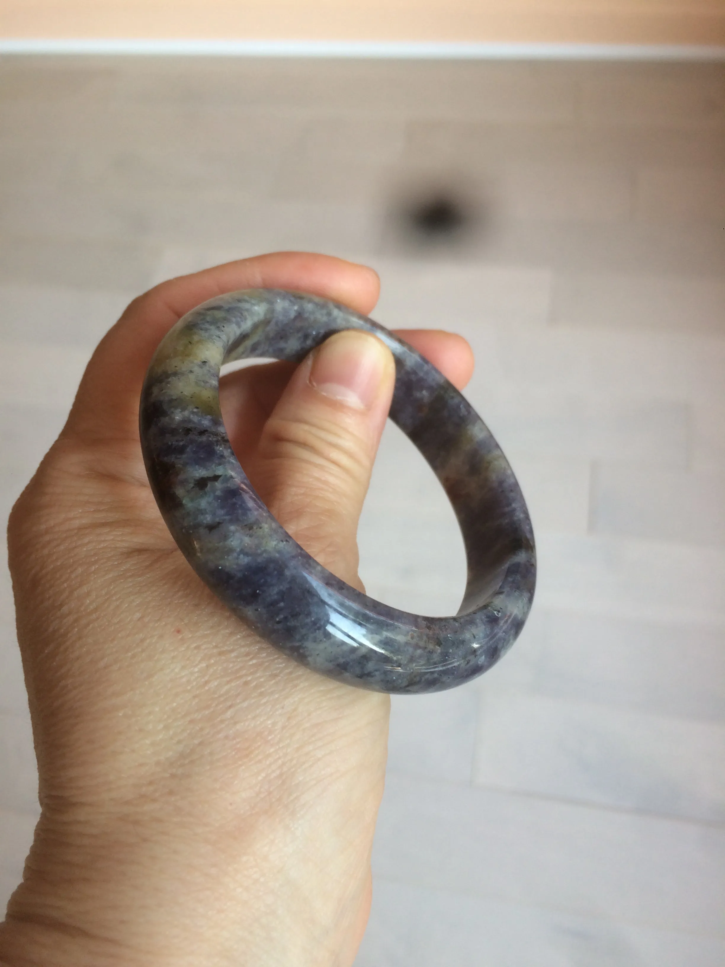 100% natural 54mm  blue/white/red/yellow Lazurite  (青金石) bangle CB70 (add on item)