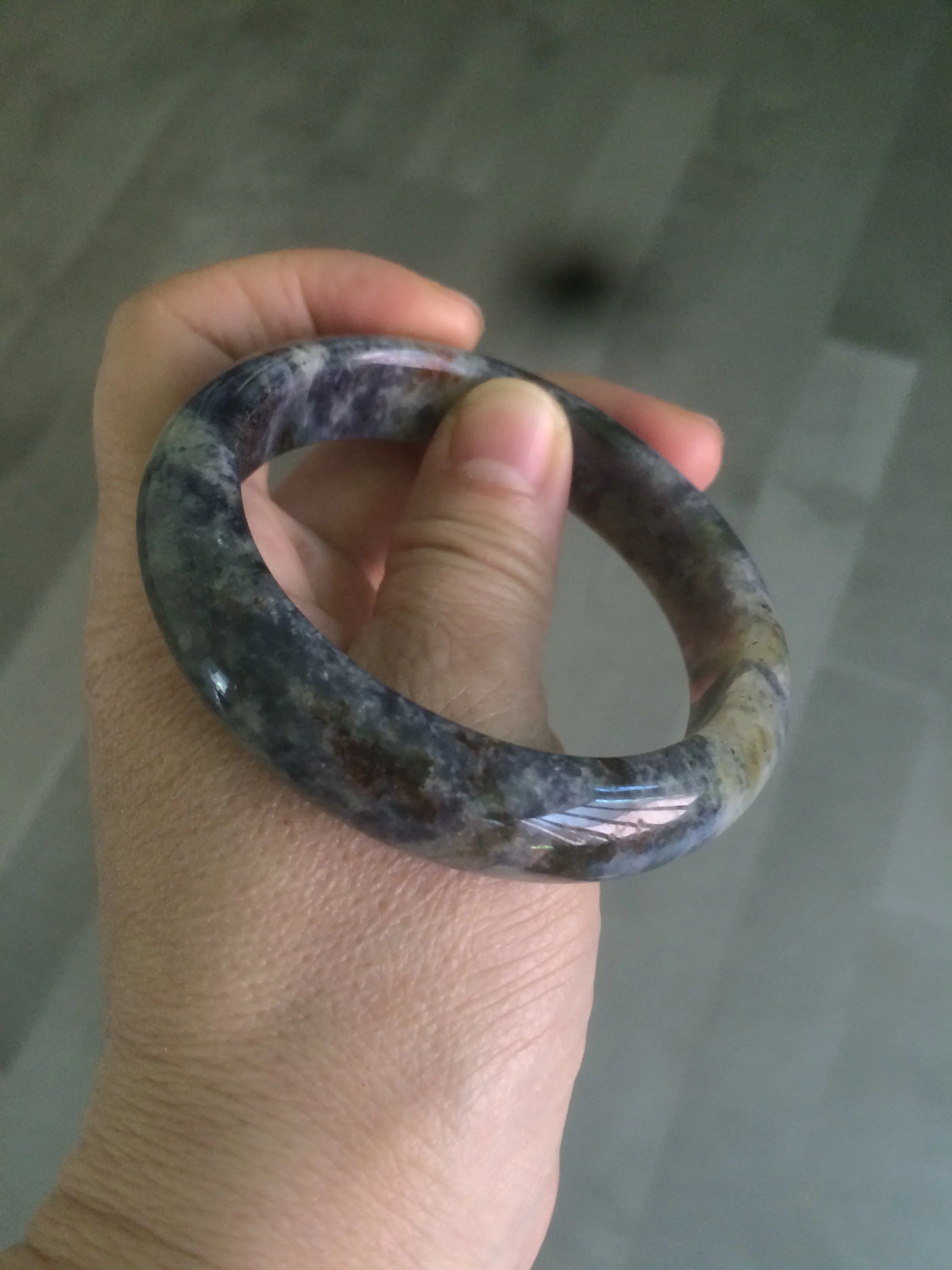 100% natural 54mm  blue/white/red/yellow Lazurite  (青金石) bangle CB70 (add on item)