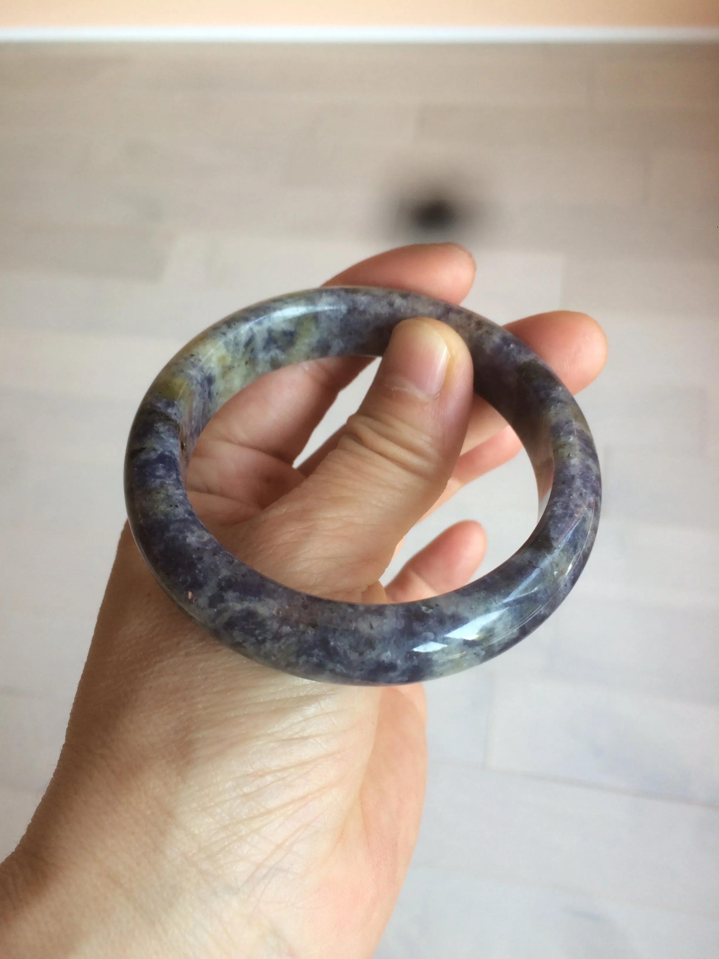 100% natural 54mm  blue/white/red/yellow Lazurite  (青金石) bangle CB70 (add on item)