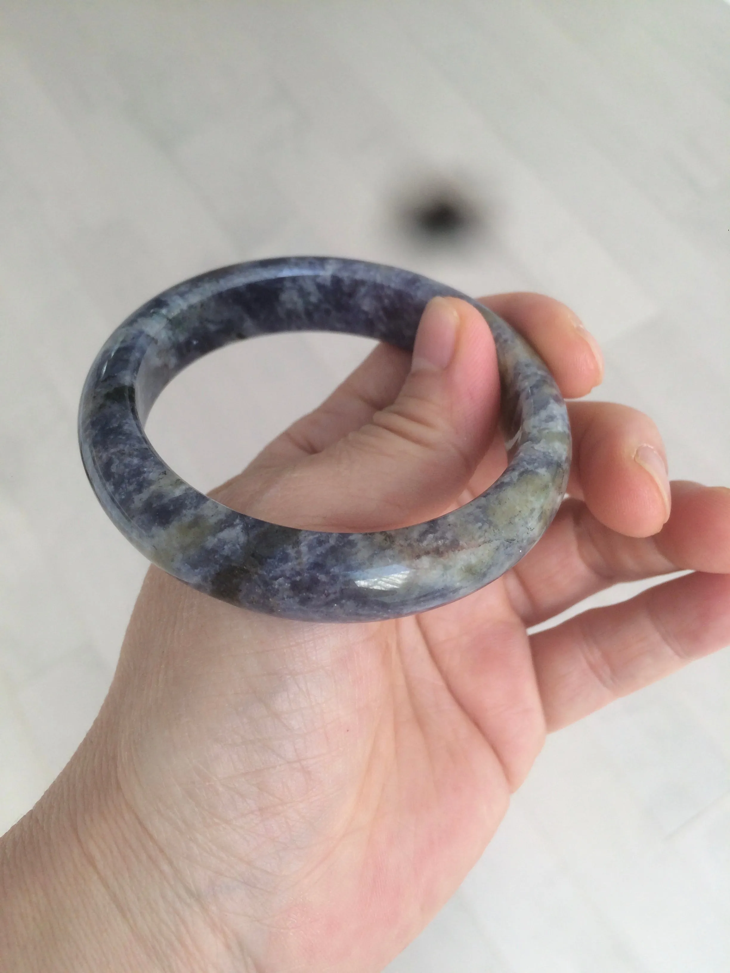 100% natural 54mm  blue/white/red/yellow Lazurite  (青金石) bangle CB70 (add on item)