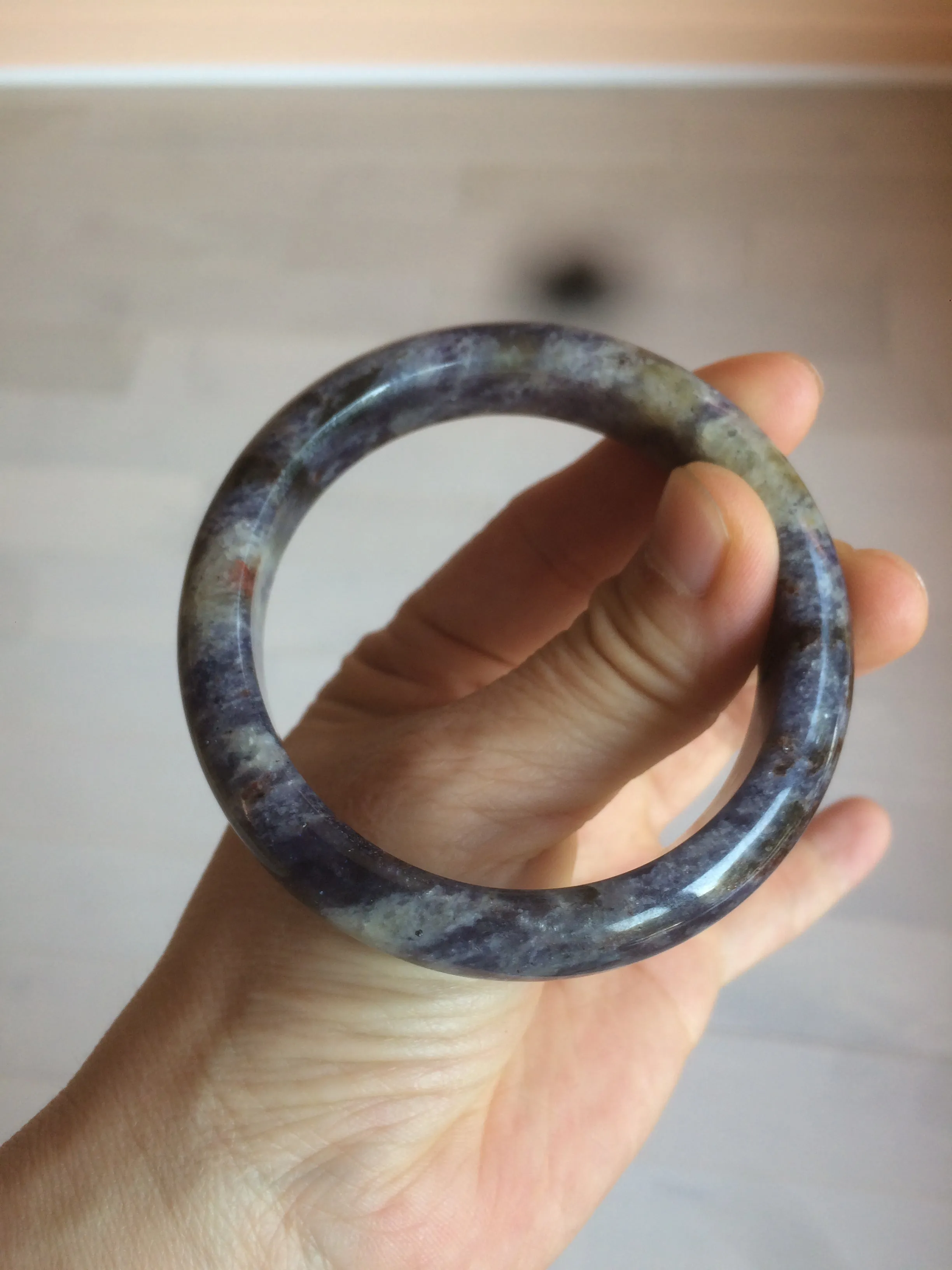 100% natural 54mm  blue/white/red/yellow Lazurite  (青金石) bangle CB70 (add on item)