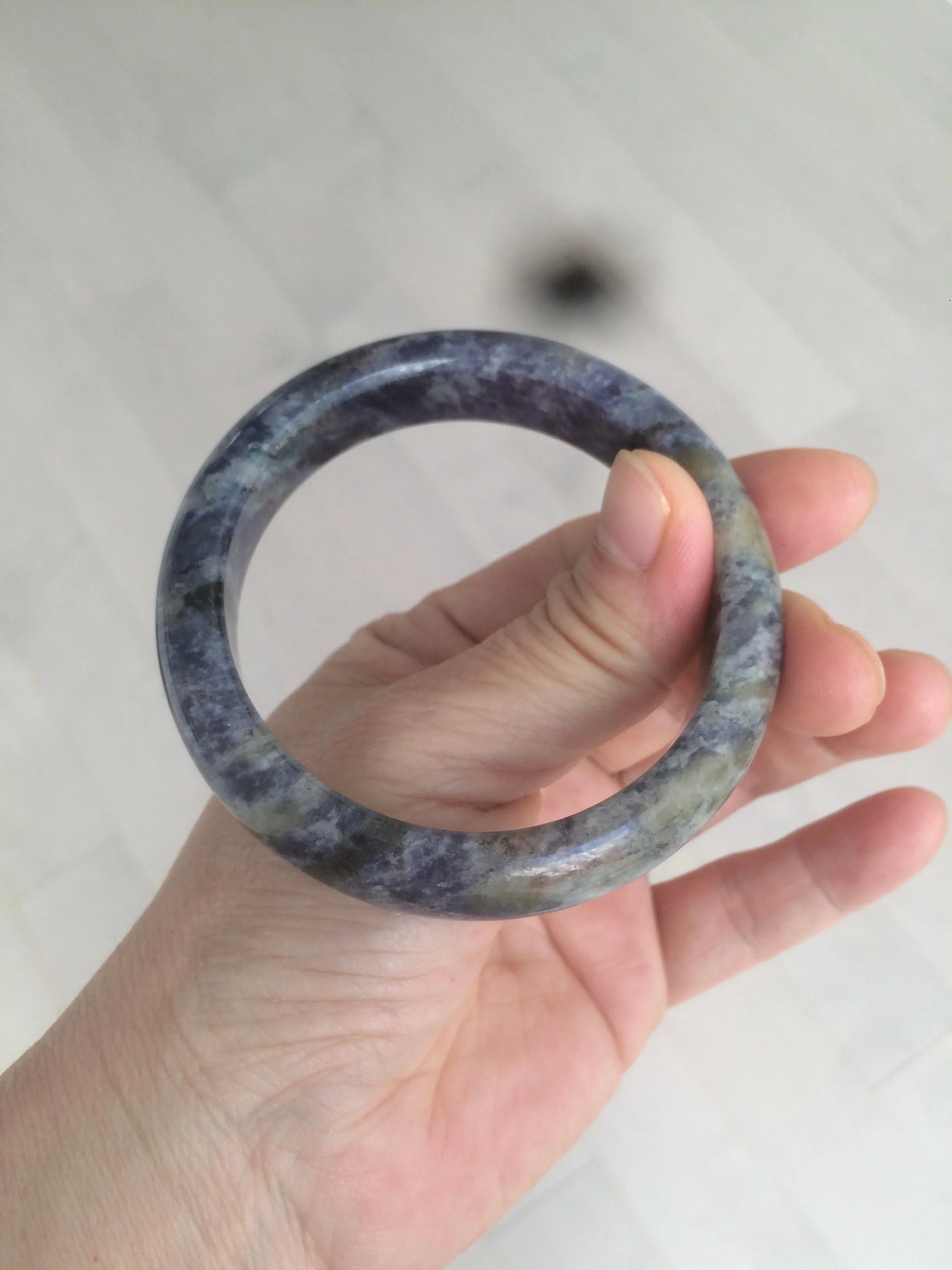 100% natural 54mm  blue/white/red/yellow Lazurite  (青金石) bangle CB70 (add on item)