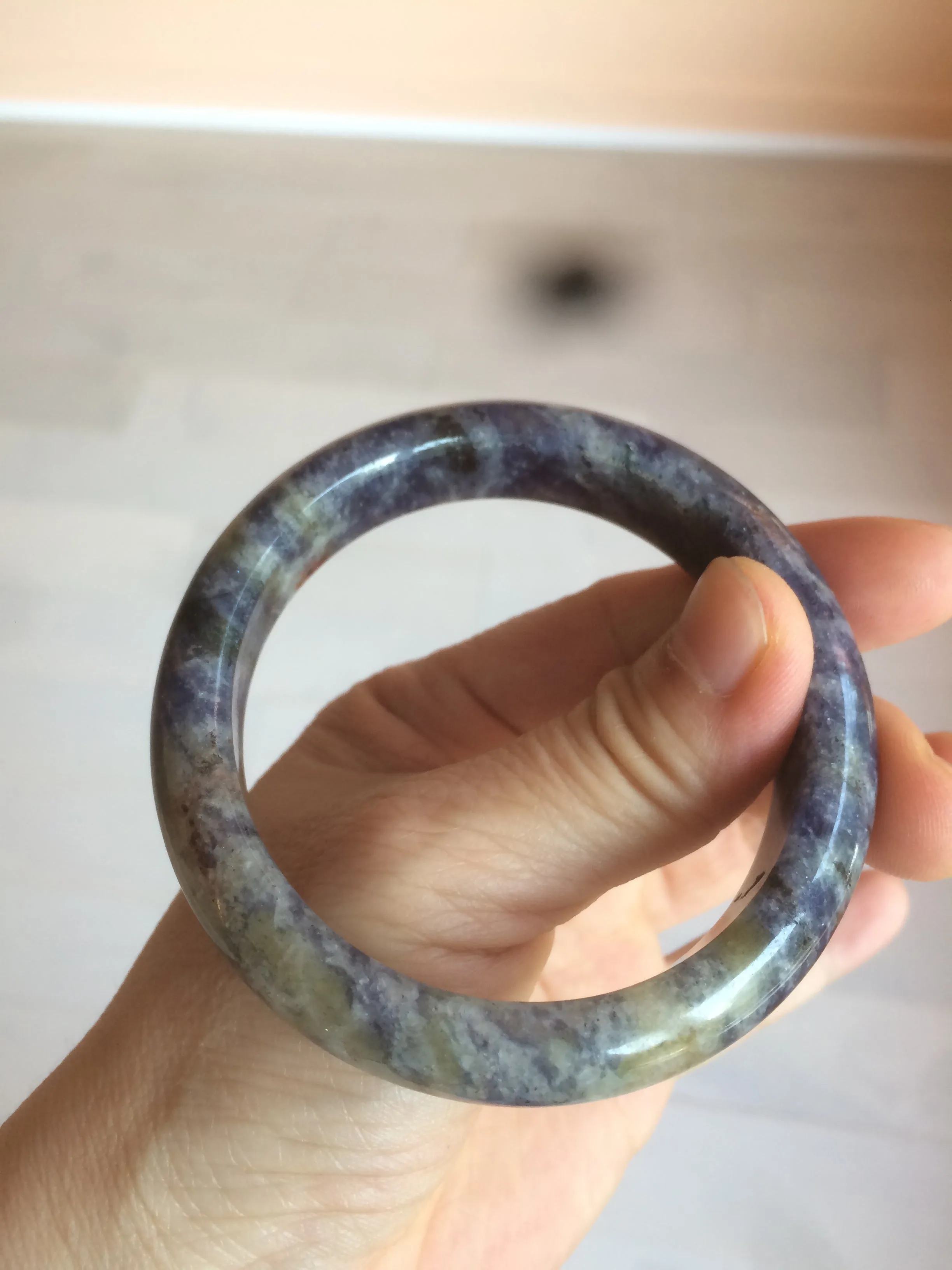 100% natural 54mm  blue/white/red/yellow Lazurite  (青金石) bangle CB70 (add on item)