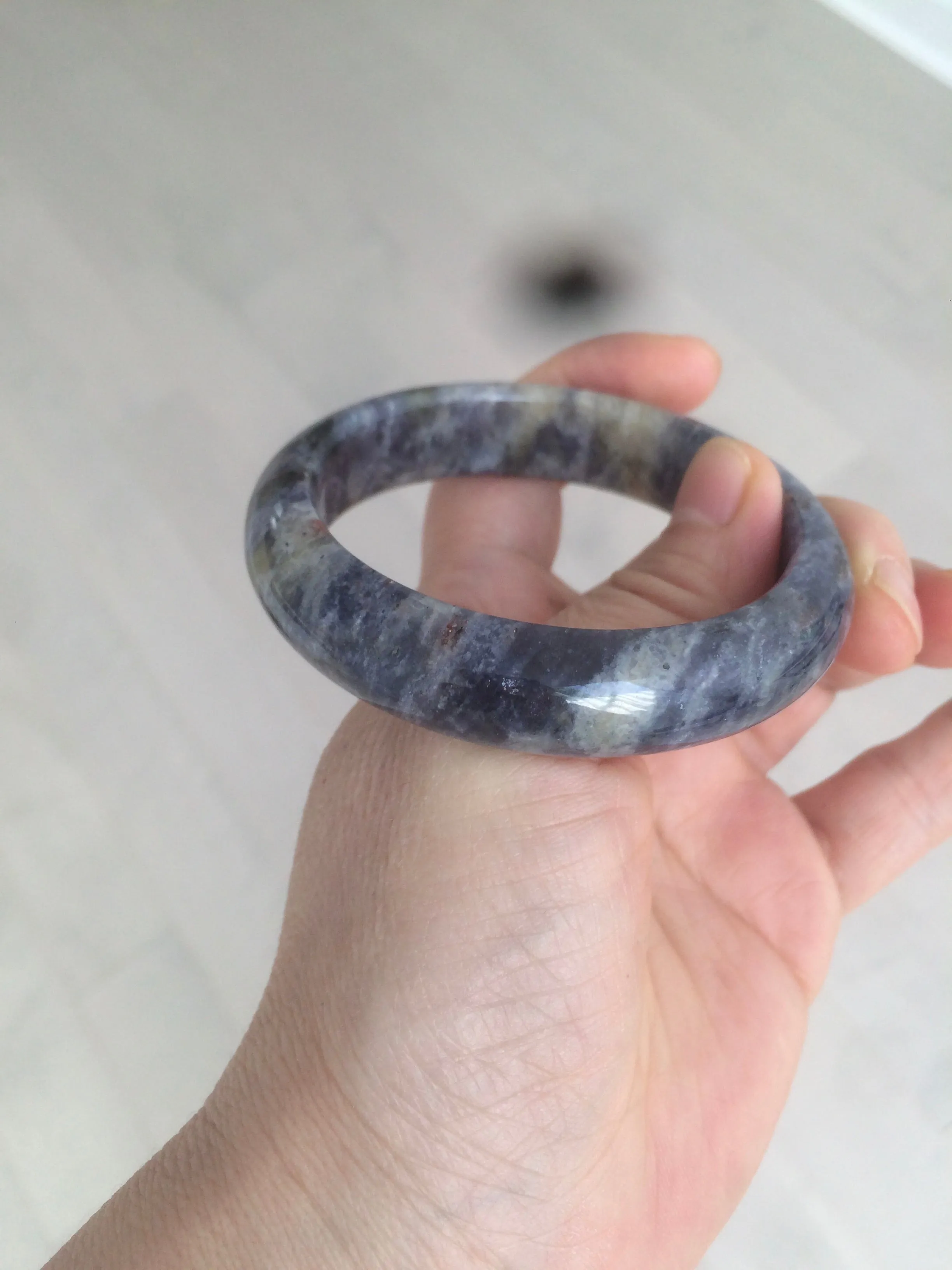 100% natural 54mm  blue/white/red/yellow Lazurite  (青金石) bangle CB70 (add on item)