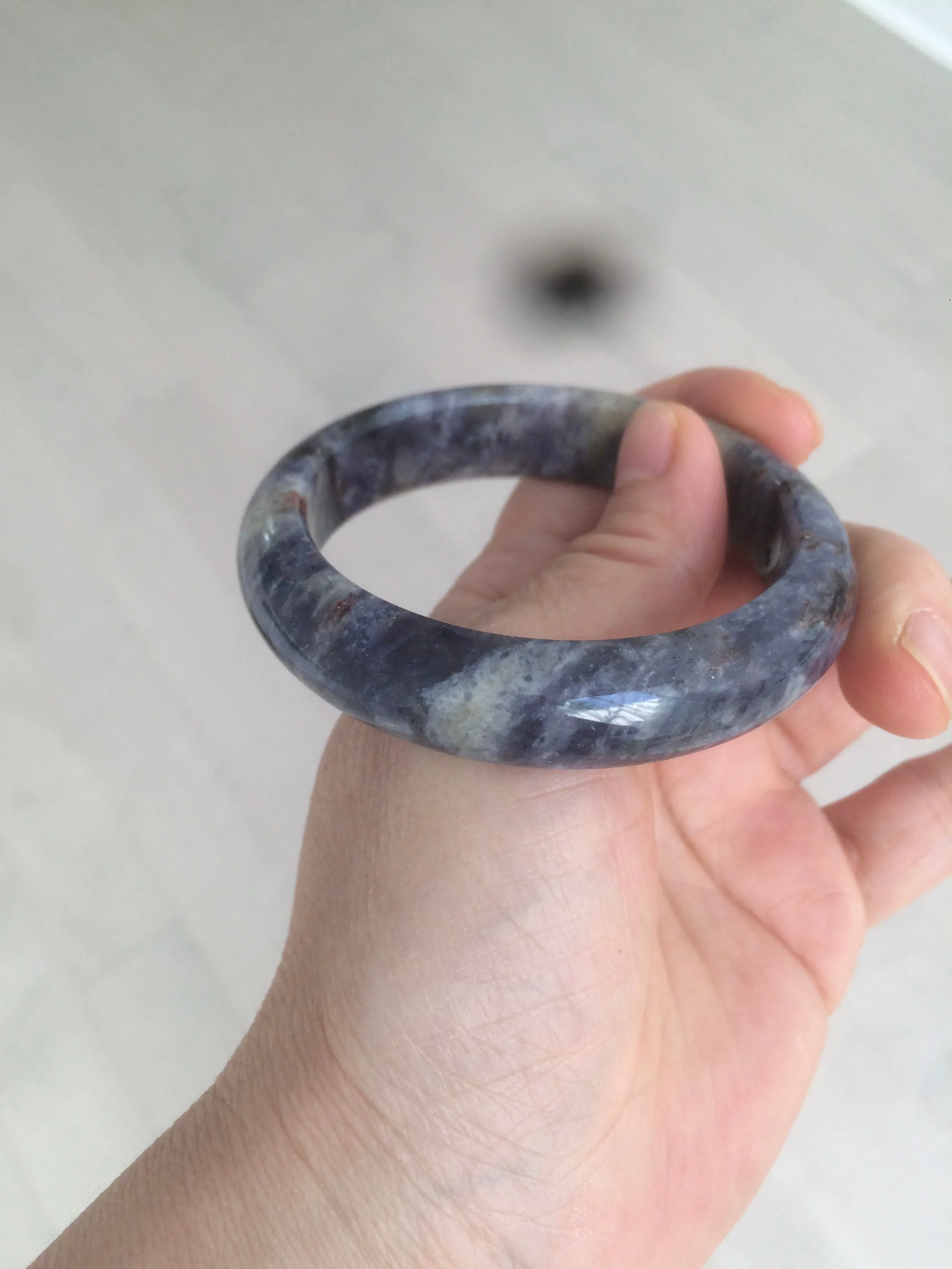 100% natural 54mm  blue/white/red/yellow Lazurite  (青金石) bangle CB70 (add on item)