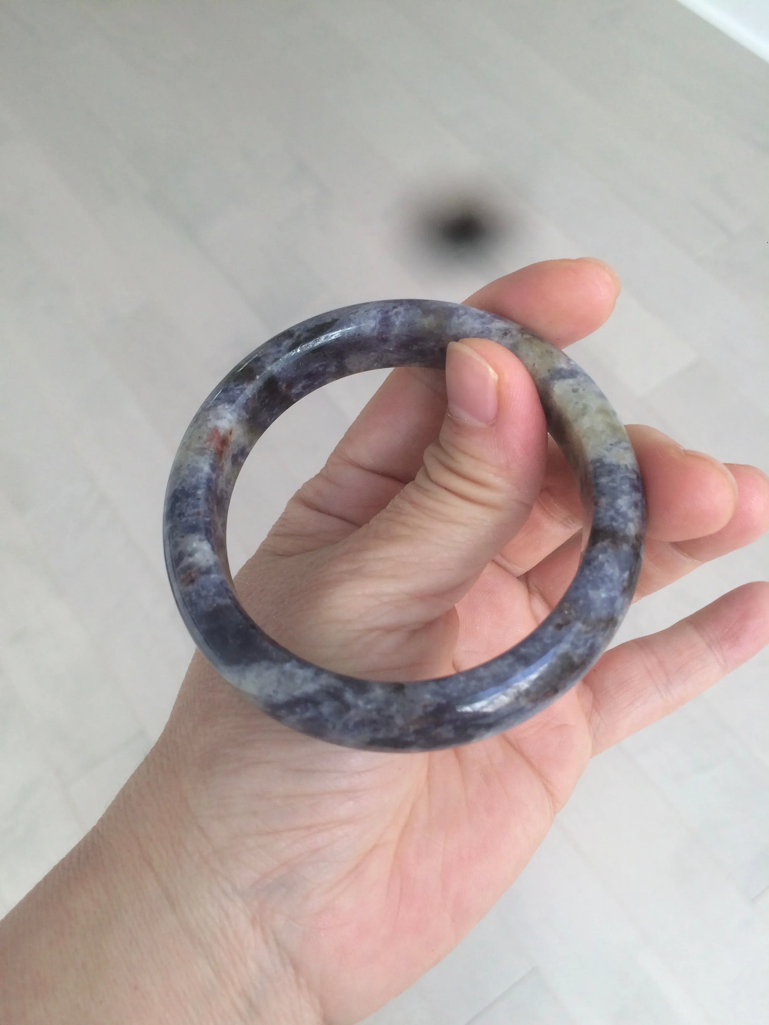 100% natural 54mm  blue/white/red/yellow Lazurite  (青金石) bangle CB70 (add on item)