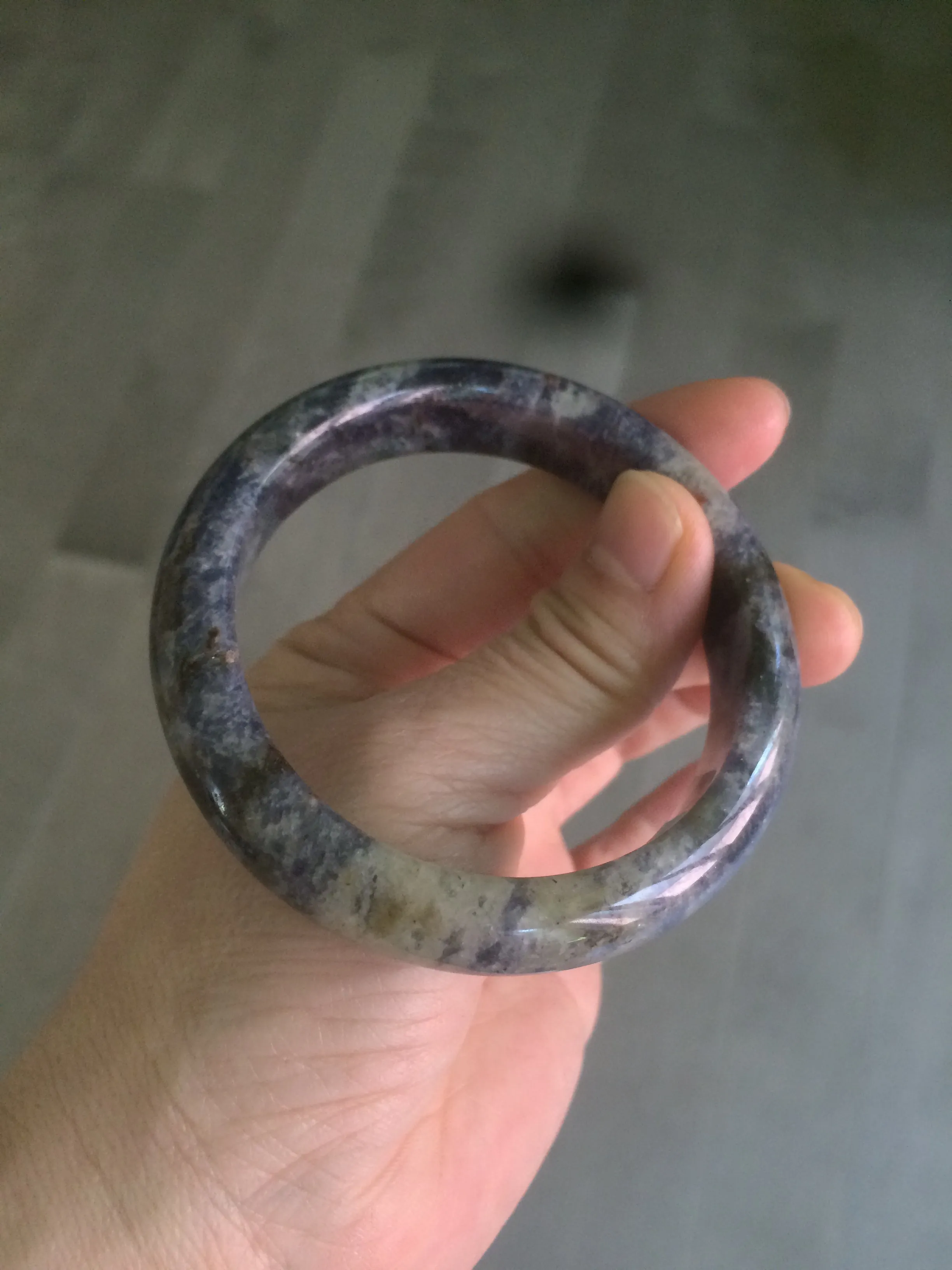 100% natural 54mm  blue/white/red/yellow Lazurite  (青金石) bangle CB70 (add on item)