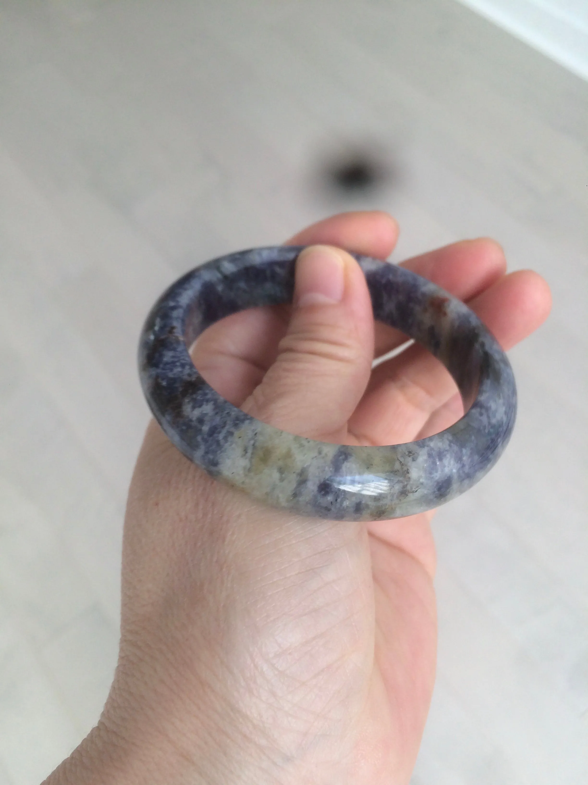 100% natural 54mm  blue/white/red/yellow Lazurite  (青金石) bangle CB70 (add on item)