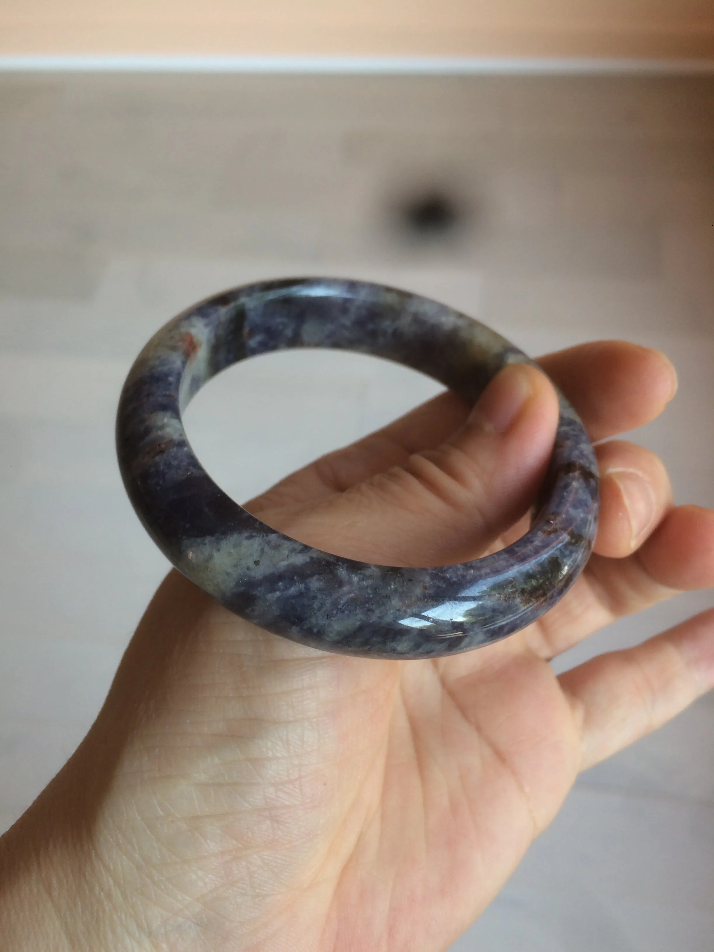 100% natural 54mm  blue/white/red/yellow Lazurite  (青金石) bangle CB70 (add on item)