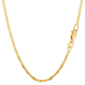 10k Yellow Gold Mariner Link Chain Bracelet, 2.3mm