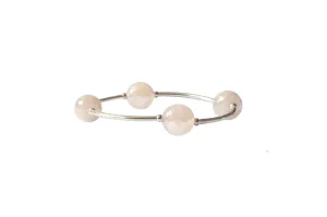 12mm Faceted Mystic Rose Quartz Blessing Bracelet