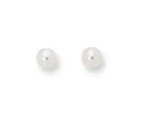 14K Yellow Gold 4MM Cultured Pearl Stud Earring