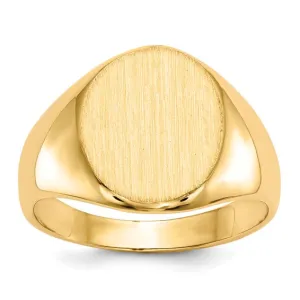 14k Yellow Gold Signet Ring