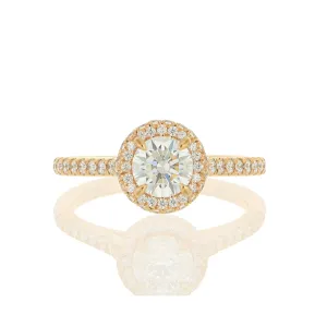 18k Rose Gold Diamond Ring