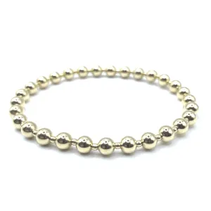 5mm 2mm 5mm Gold Filled Waterproof Dimension Bracelet 6.5"-7"