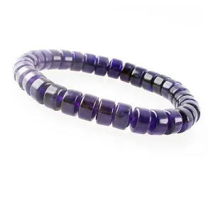 8x4mm Natural Amethyst Stretch Bracelet