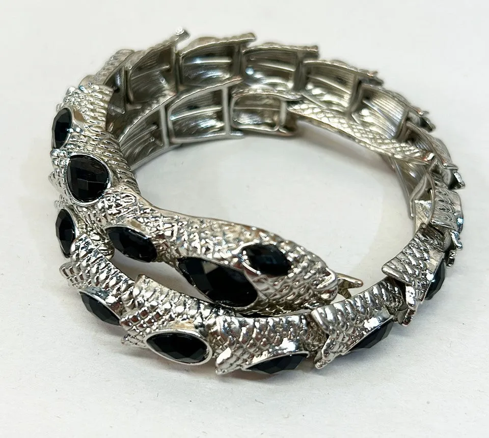 90’s vintage statement snake wrap style bracelet.