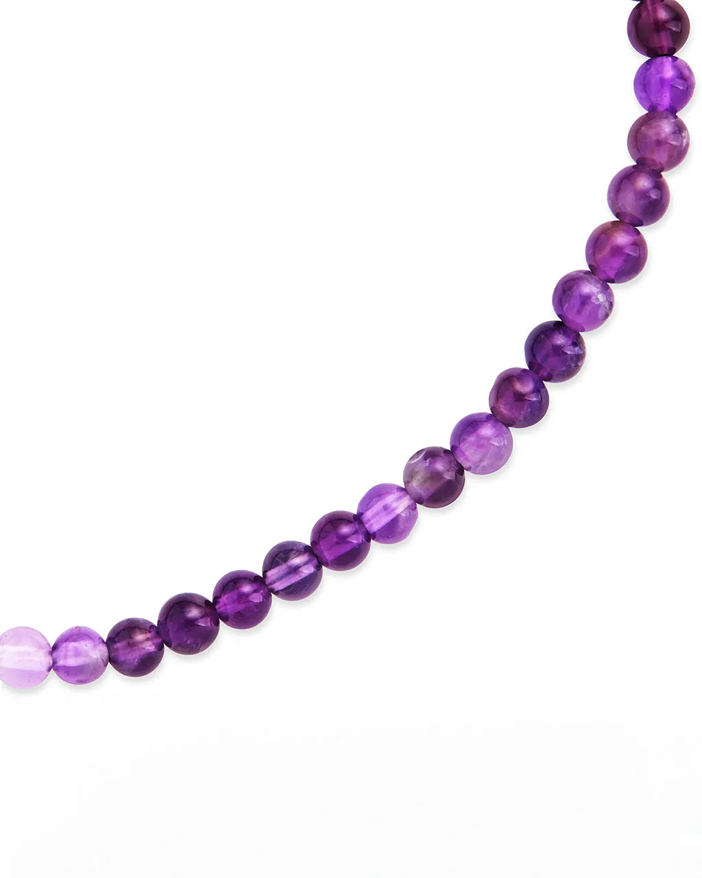 Amethyst Beaded Stretch Bracelet