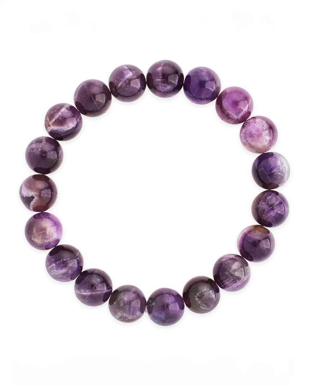 Amethyst Beaded Stretch Bracelet