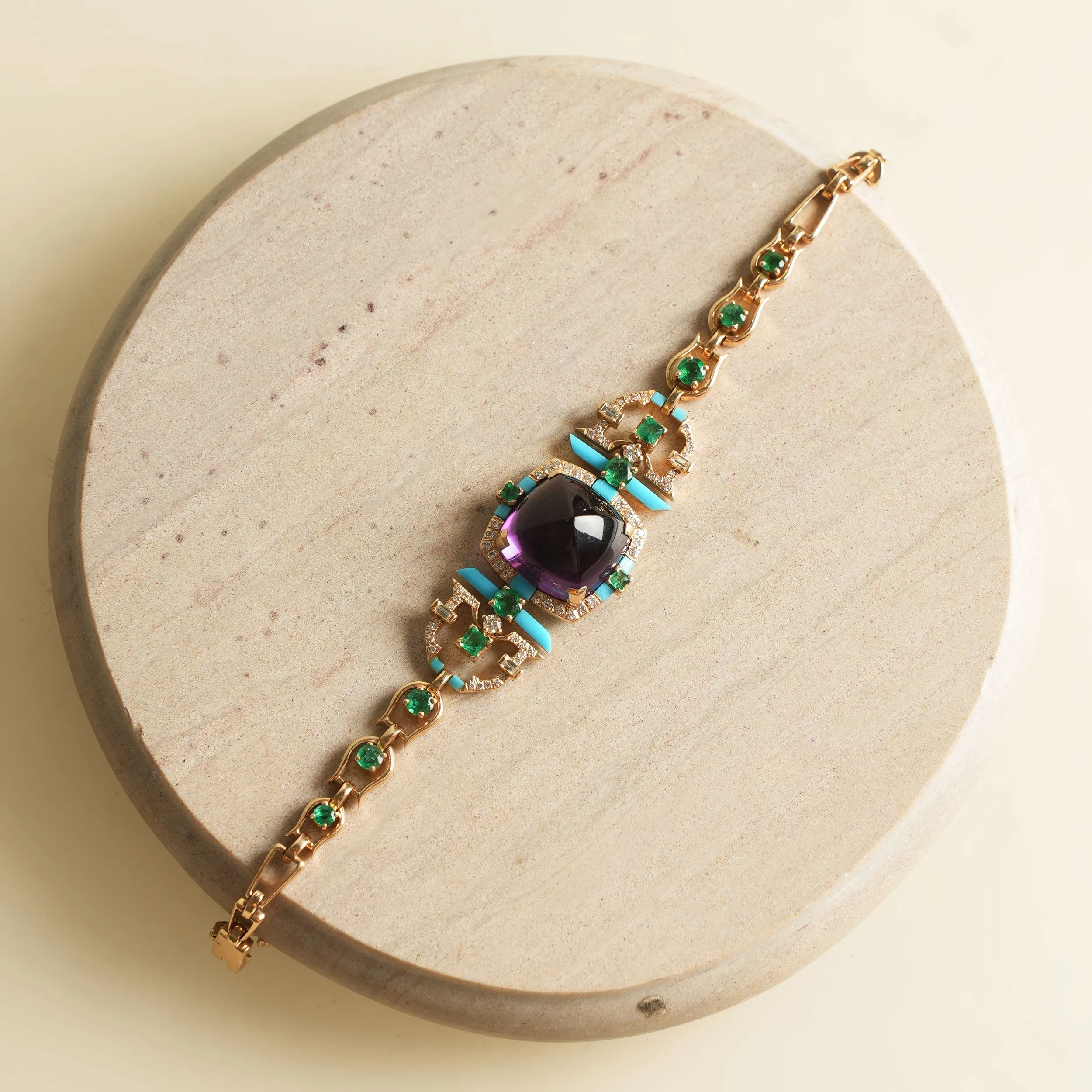 Amethyst Turquoise Bracelet