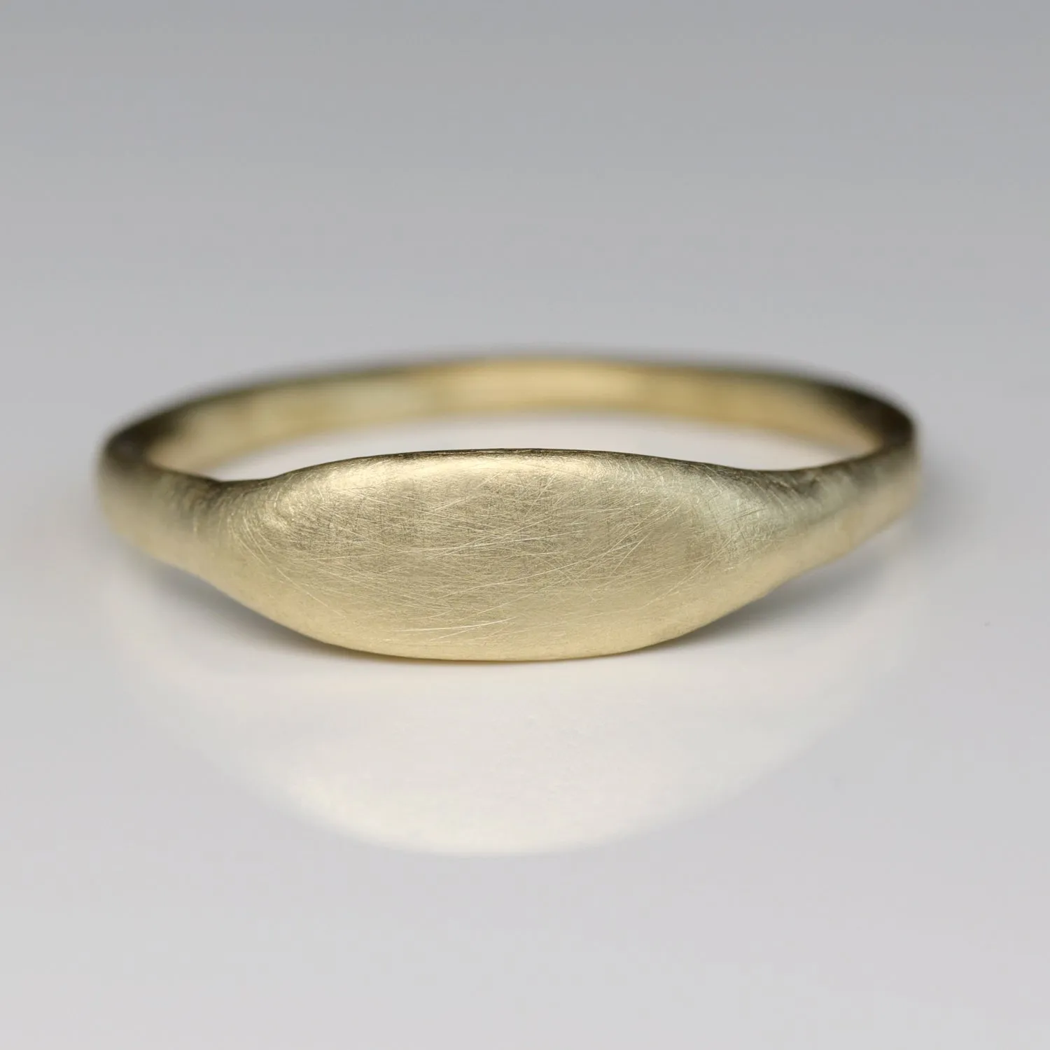 Ancient Texture Oval Signet Ring