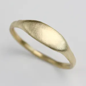 Ancient Texture Oval Signet Ring