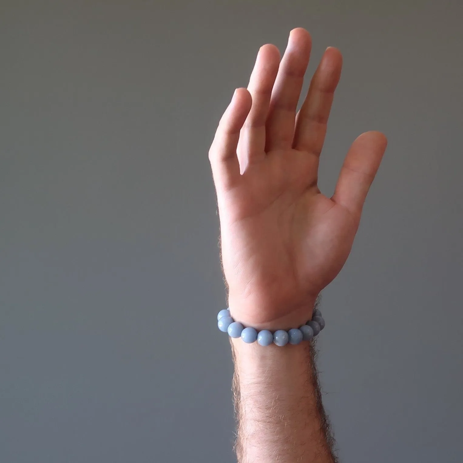 Angelite Bracelet Lapis Blue Stones