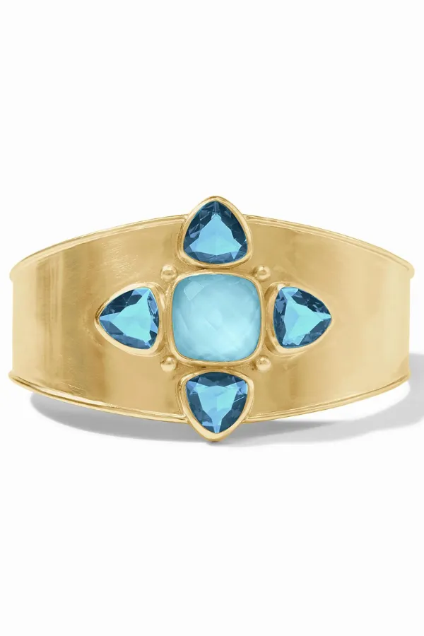 Aquitaine Cuff - Iridescent Capri Blue | Julie Vos