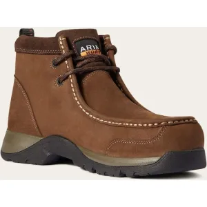 Ariat Women's Edge Lte Moc Comp Toe Slip Resistant Work Boot - Brown - 10035978