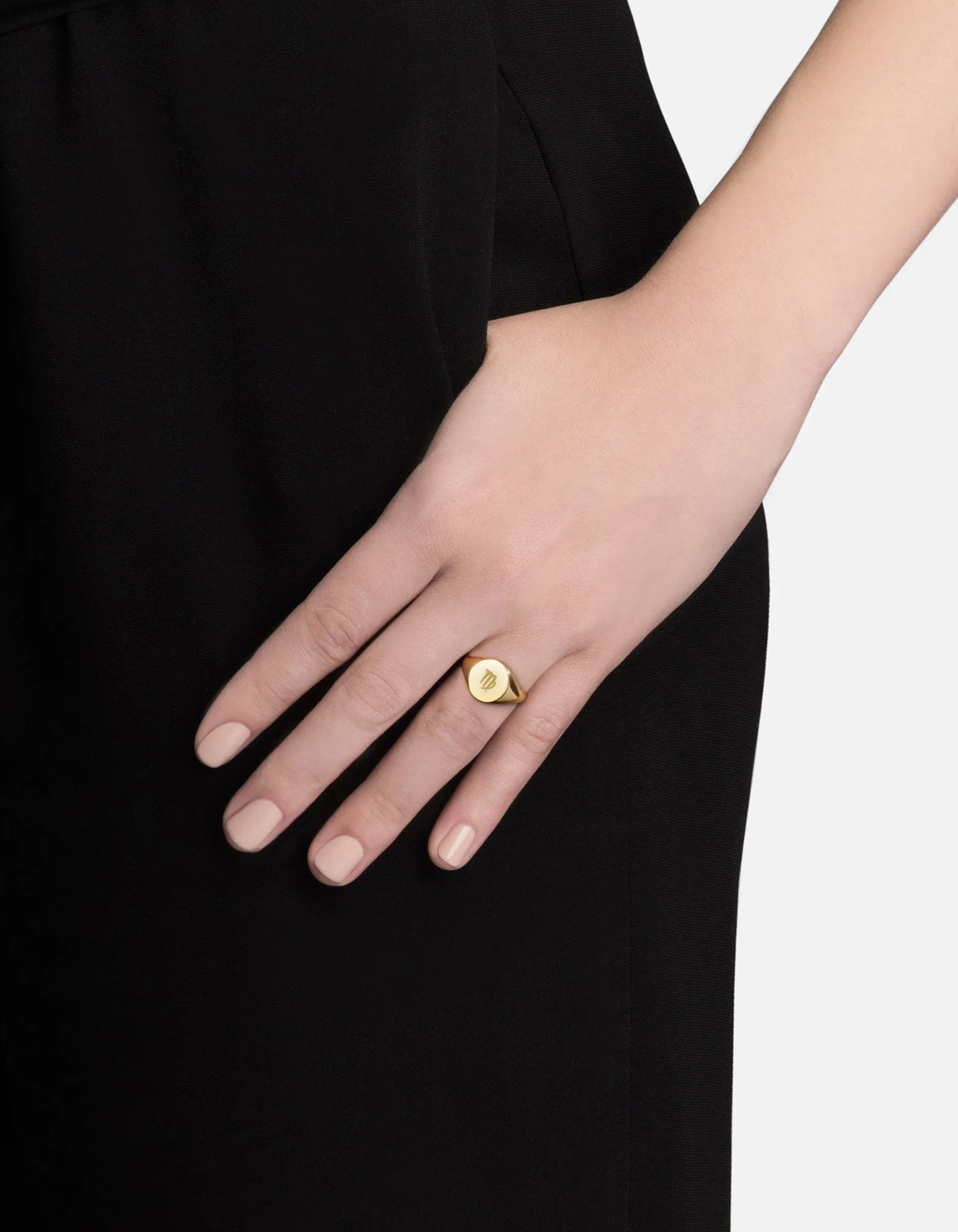 Astro Signet Ring, 14k Gold