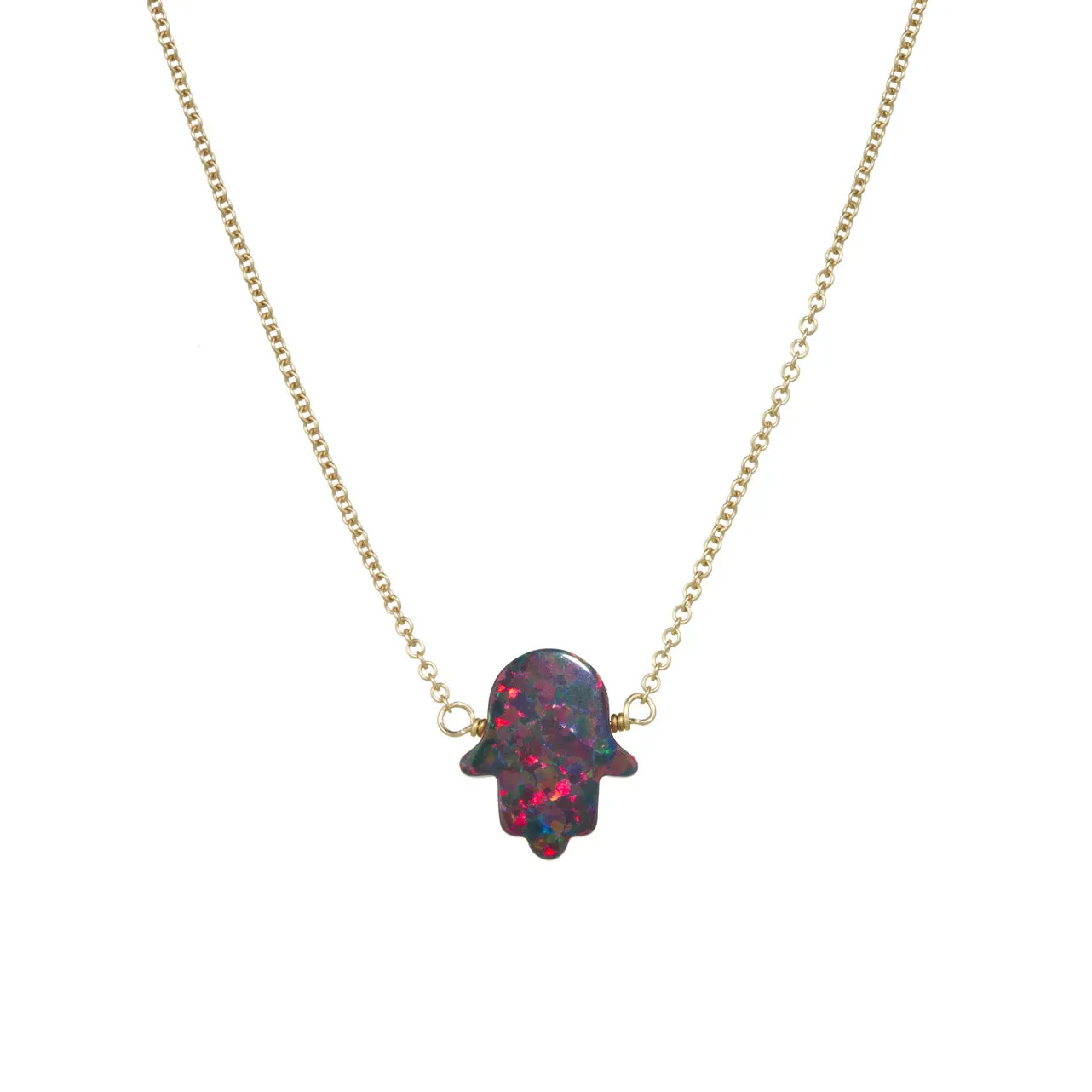 bara boheme | Large "HAND" Opal Necklace