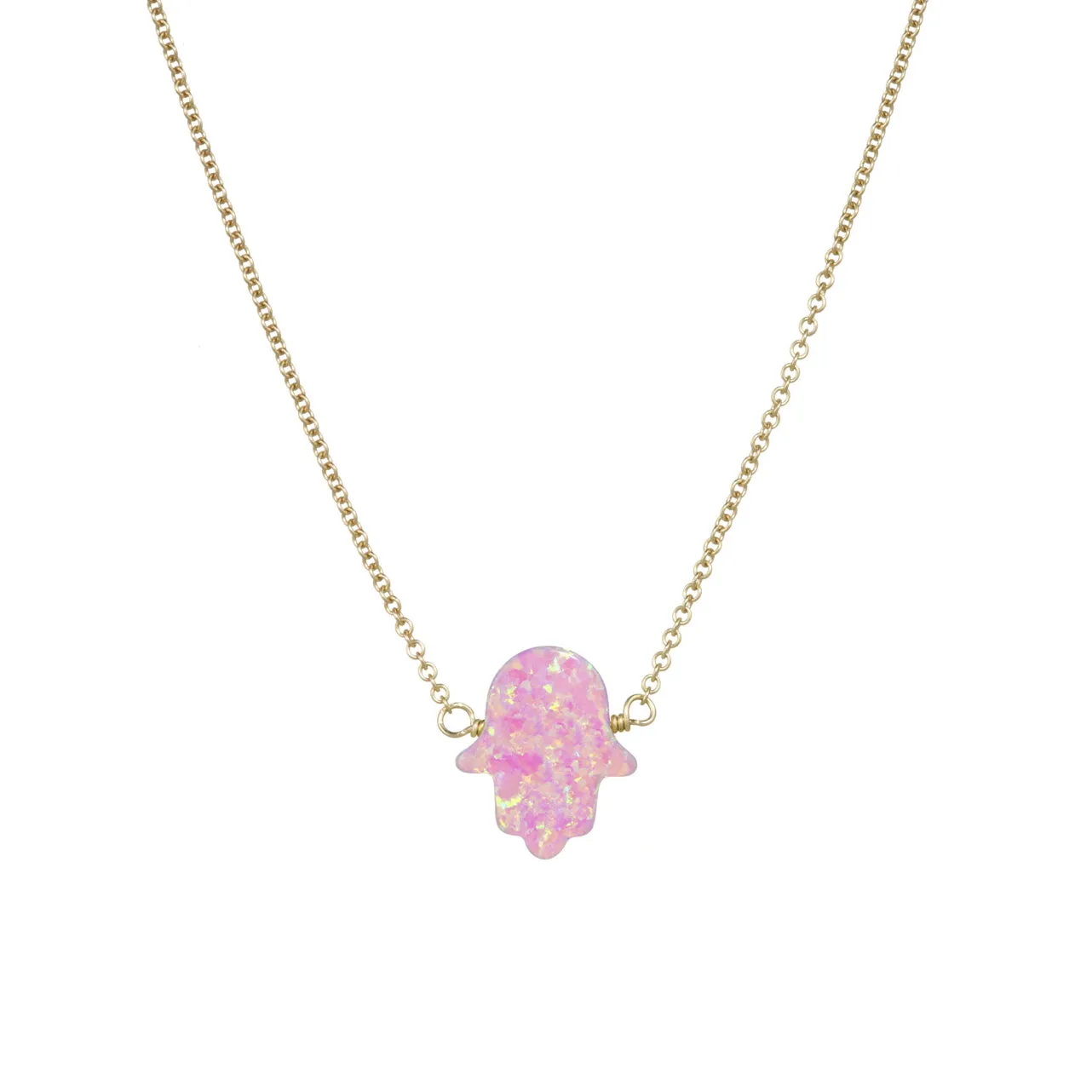 bara boheme | Large "HAND" Opal Necklace