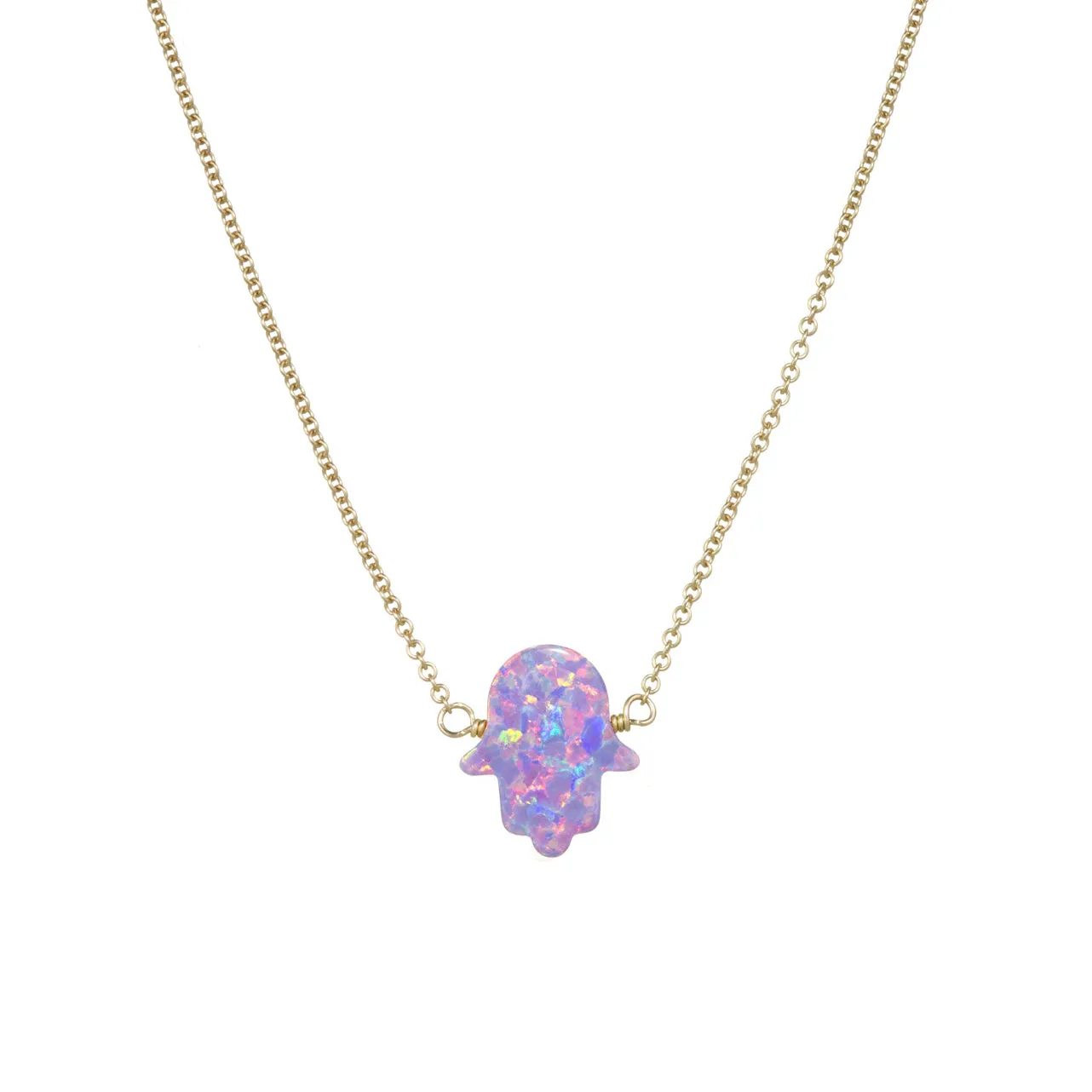 bara boheme | Large "HAND" Opal Necklace