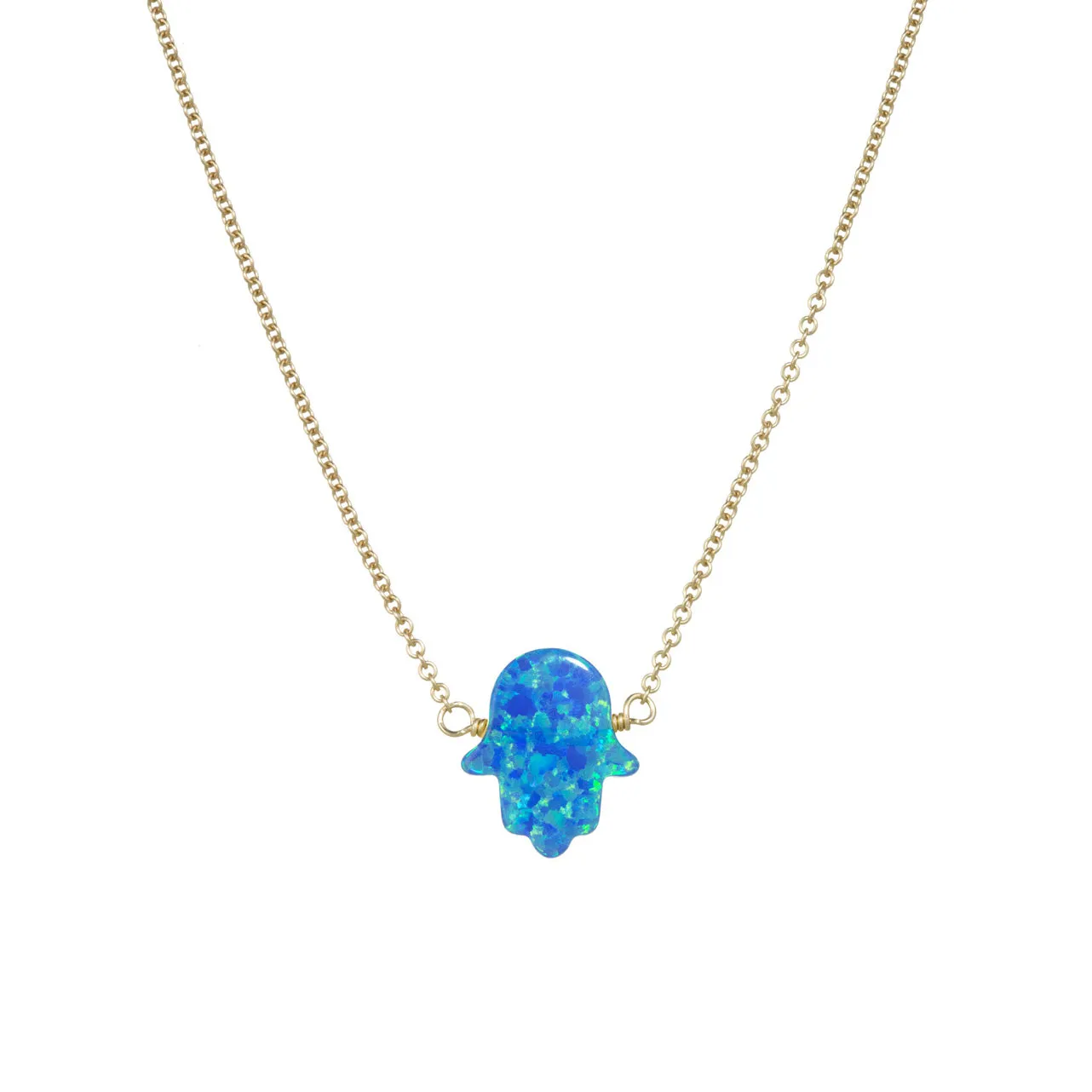 bara boheme | Large "HAND" Opal Necklace