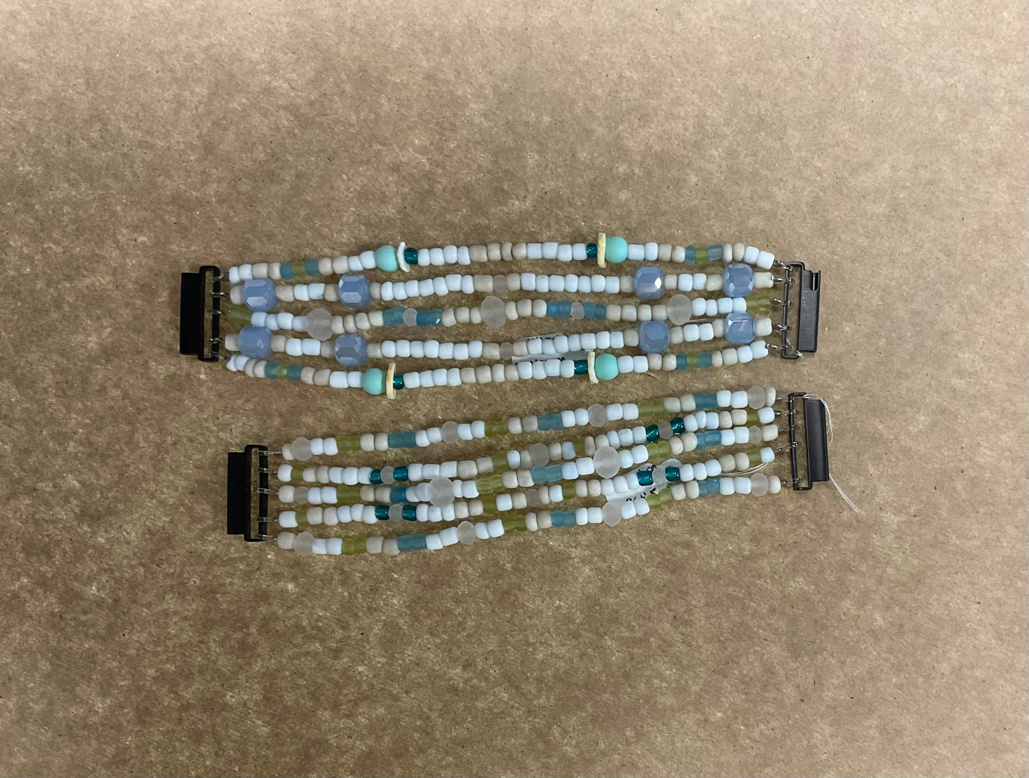 Beaded watch bracelet