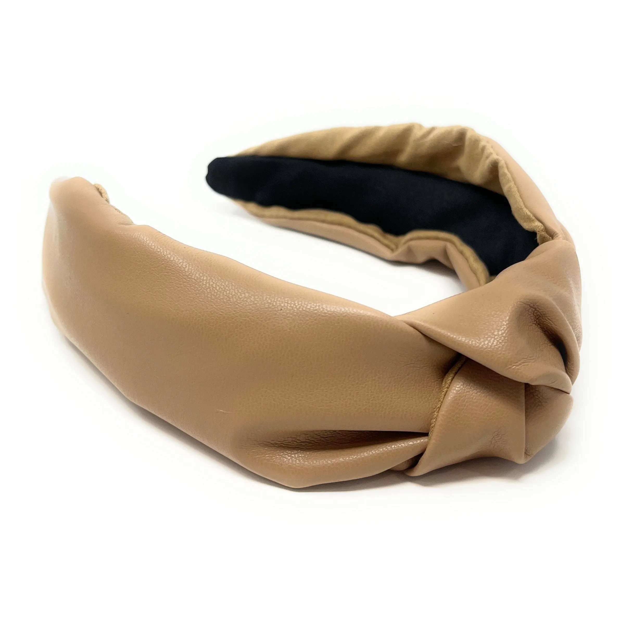 Beige Vegan Knot Headband