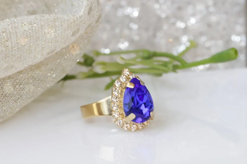 BLUE FRENCH RING