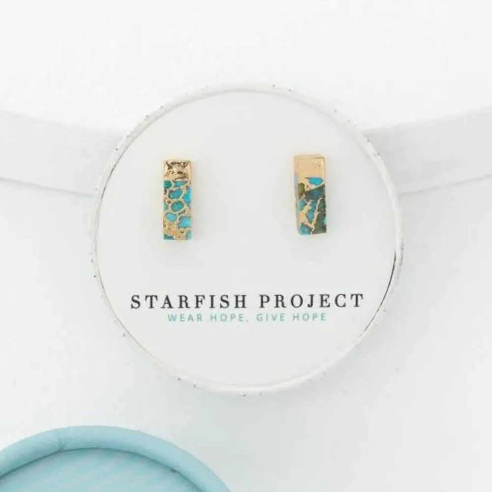 Brayden Turquoise Stud Earrings