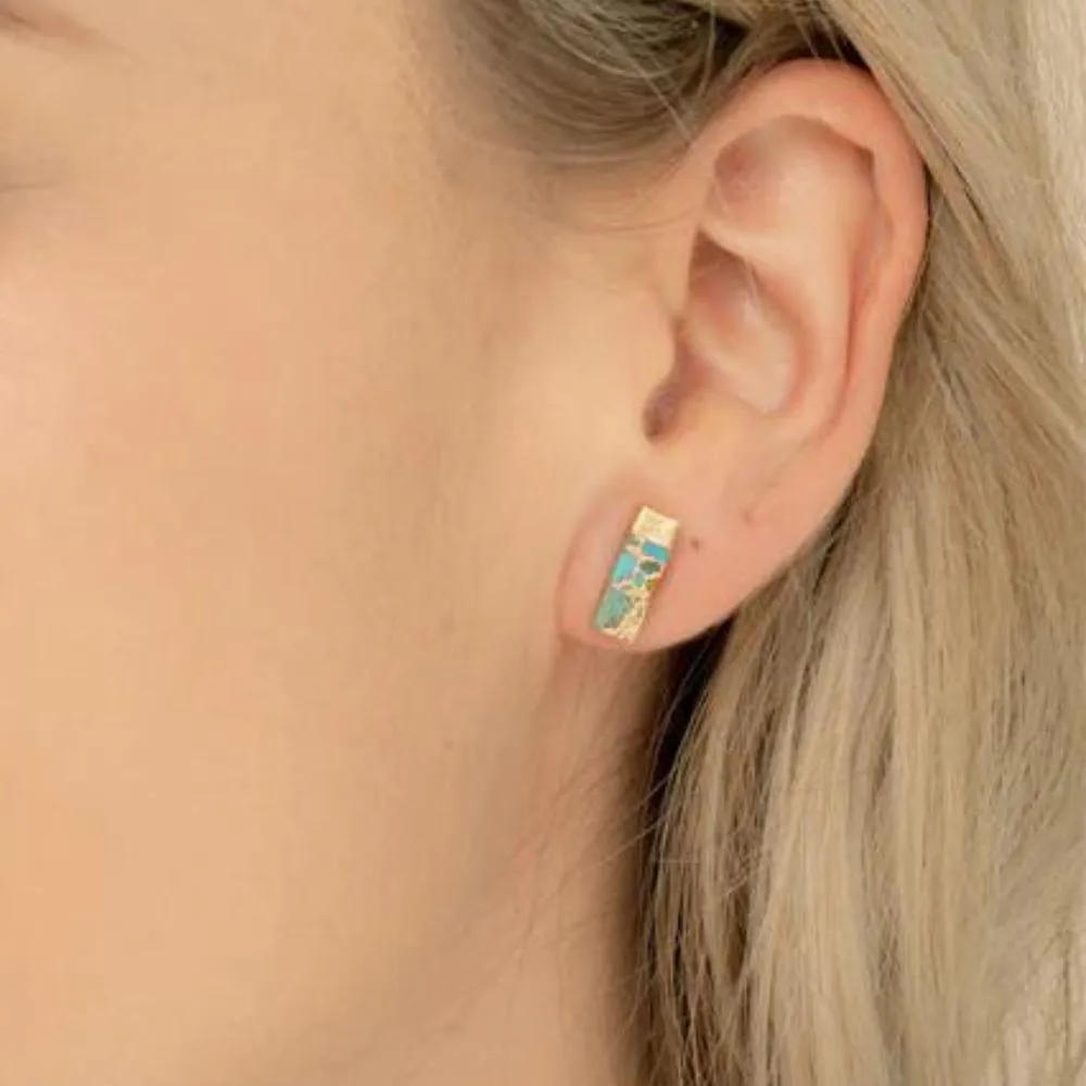 Brayden Turquoise Stud Earrings