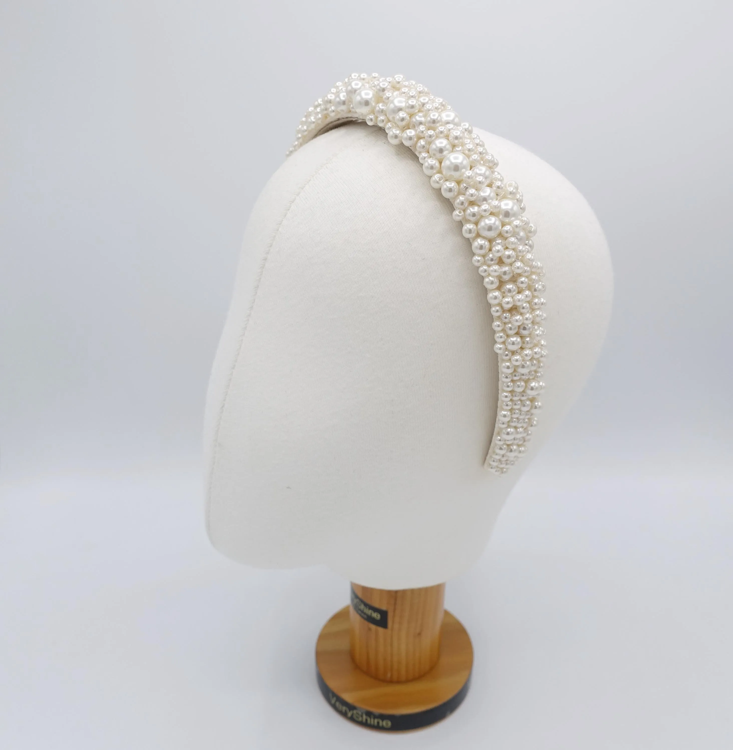 bridal headband, pearl beaded headband , wedding headband