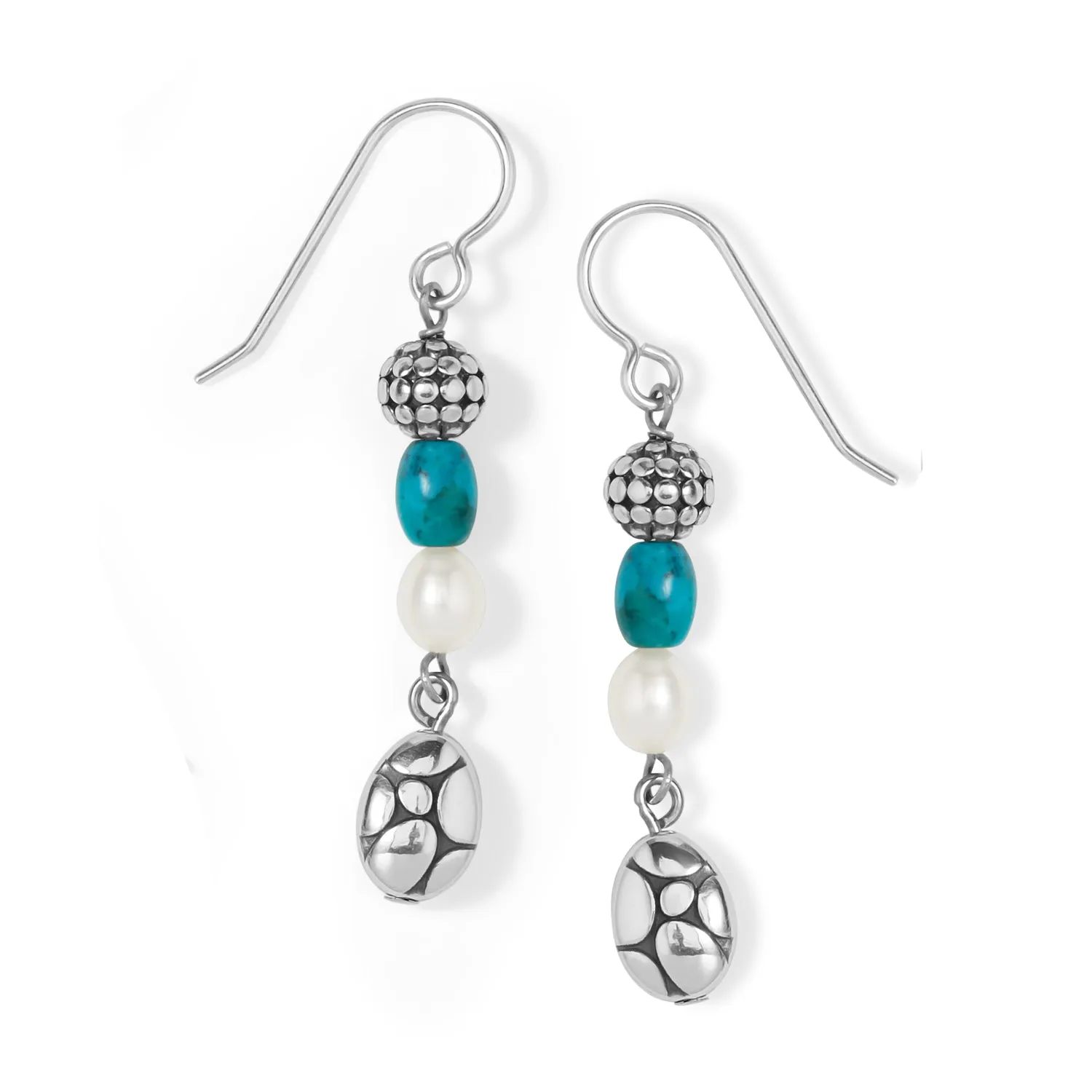 Brighton | Pebble Turquoise Pearl French Wire Earrings | Women's