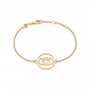 Brow Chakra Chain 18ct Gold Plated Bracelet CHKBR1006