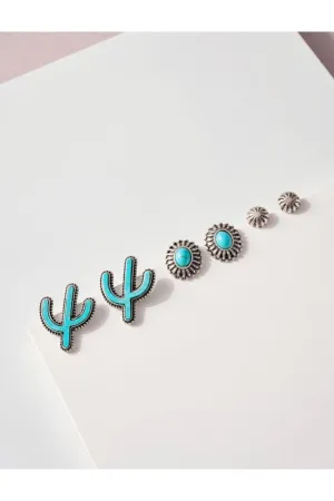 Cactus Earring Set