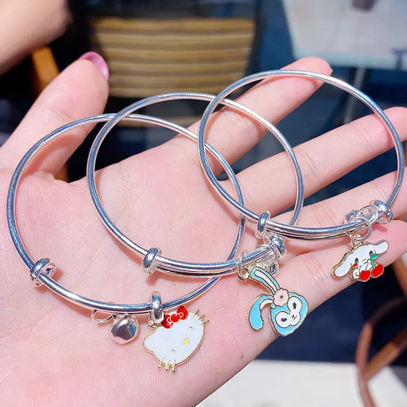 Cartoon Bracelet Small Bracelet Couple Girlfriends Three-Person Bracelet with Small Gift Student Jewelry