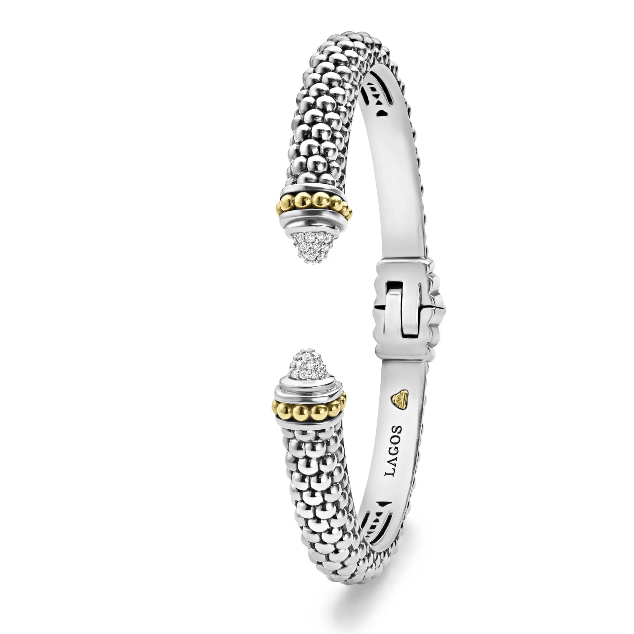 Caviar Lux Diamond Cuff Bracelet | 8mm