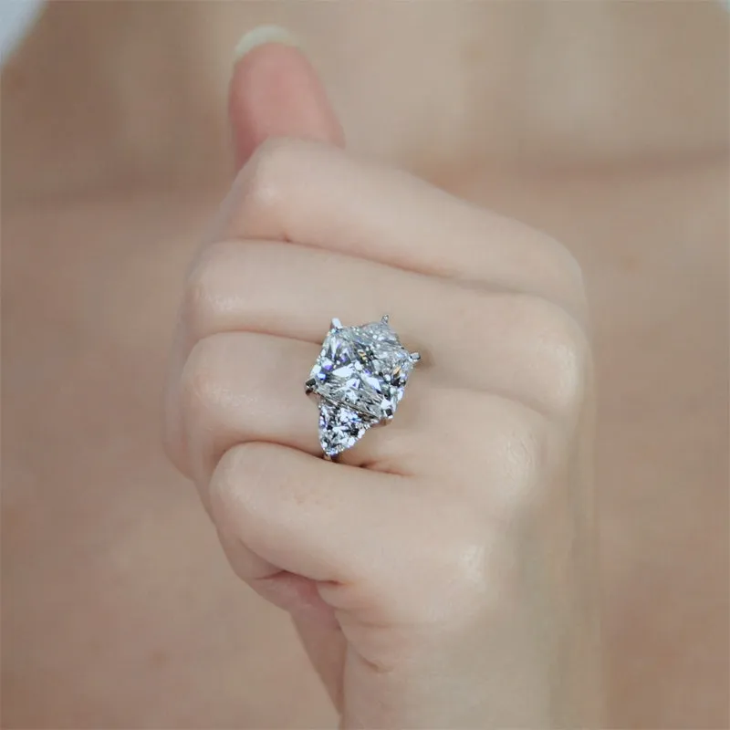 Chamania Radiant Solitaire Ring