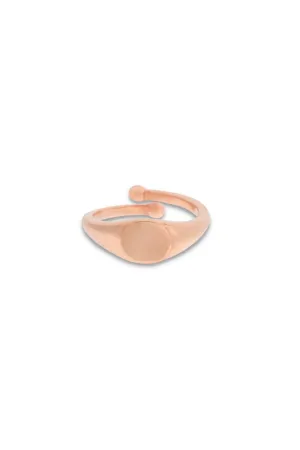 Child Signet Ring - 9ct Rose Gold