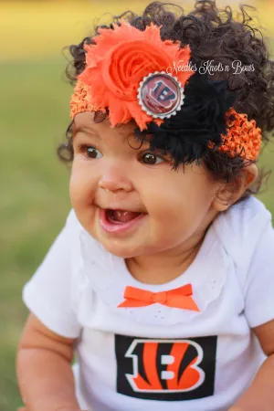 Cincinnati Bengals Game Day Football Headband